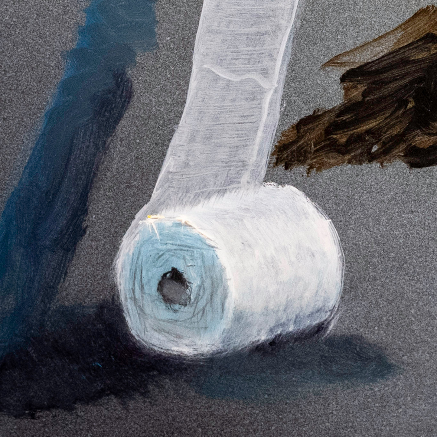 In the hall with the toilet paper
