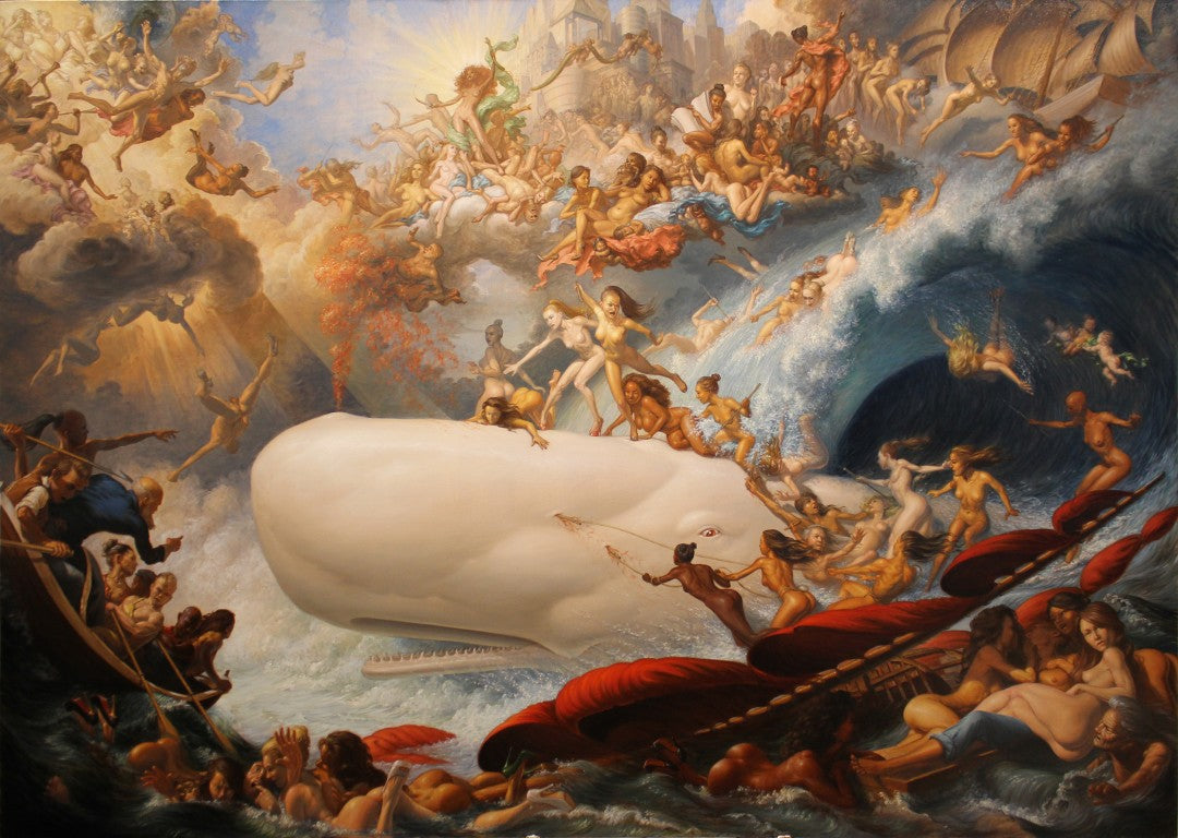 "The Triumph of Venus and Galatea Over Moby Dick"by Michael and Tole 152 x 213 cm